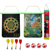 Childrens magnetic dart board set Dart cartoon two-sided large dart target safety magnet magnet dart ball