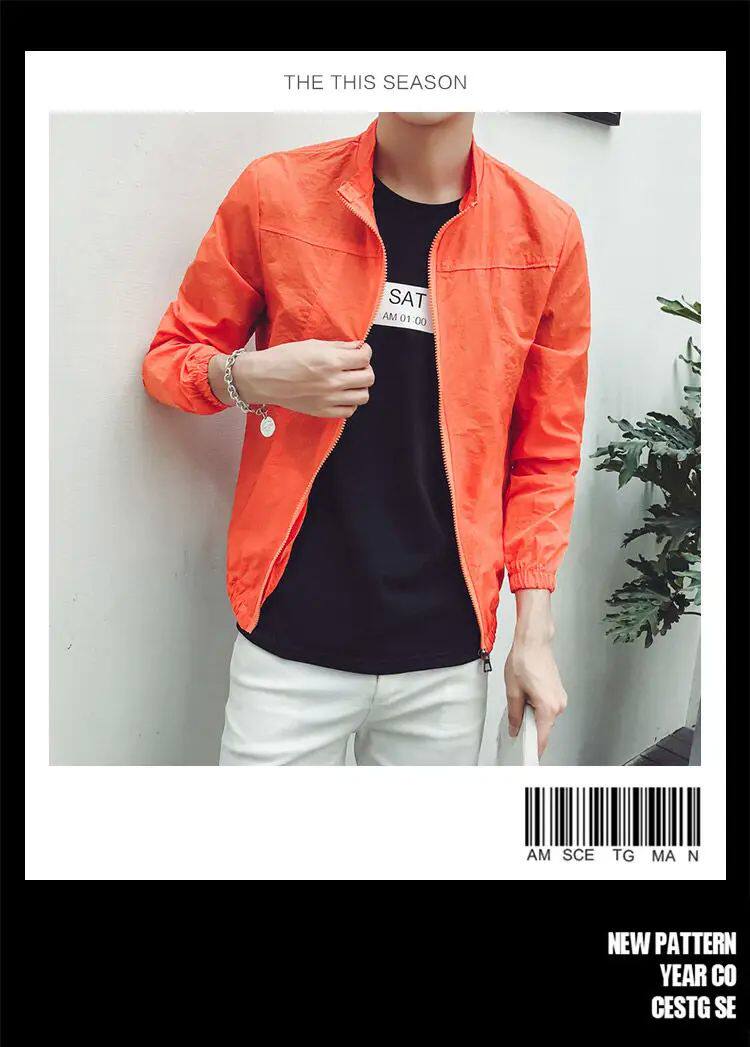 Одежда модная солнца защиты ection breathable cool thin windbreaker jackets big size b10