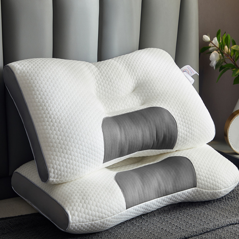 SPA help sleep neck pillow antibacterial and anti-mite household special single cervical vertebra pillow does not collapse memory pillow core pair