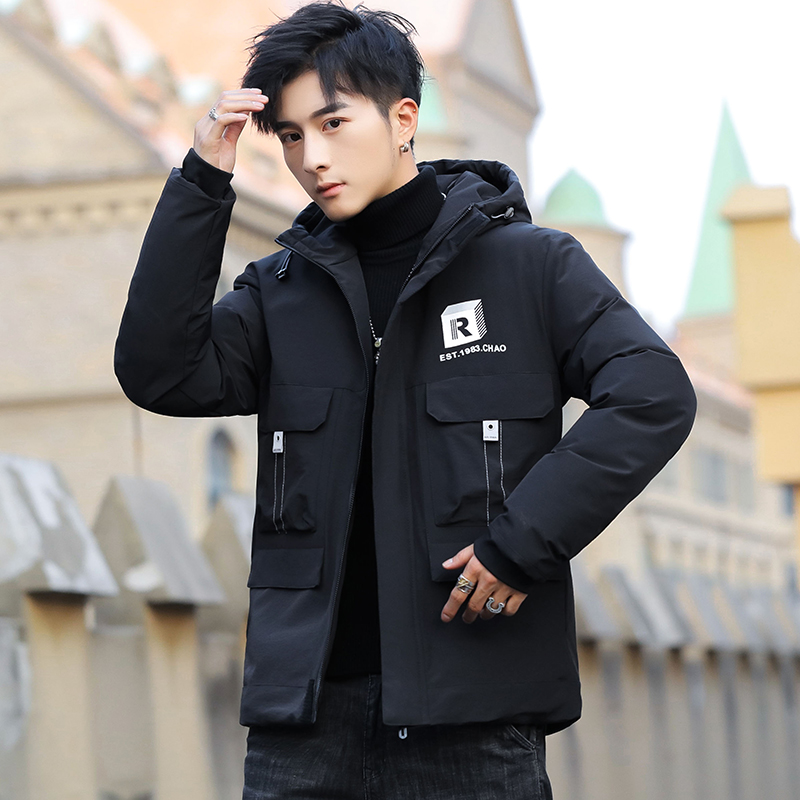 Men's jacket winter 2019 new Korean version of the trend clothes autumn and winter men's winter clothes cotton-padded jacket cotton-padded jacket men's trend