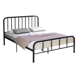 Железная двуспальная кровать 1,5 м 1,8 Железная полка Простая современная сеть красная кровать аренда Дом Принцесса Европейская односпальная односпальная кровать