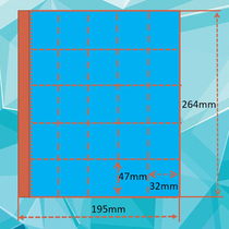 b5 loose-leaf one-inch big head sticker photo memory card sd memory card sim mobile phone card storage 25 sheets loose-leaf