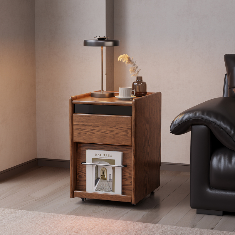 Dongmu Solid Wood Sofa Small Side Cabinet Movable Multi-Functional Storage Cabinet Under-Table Drawer Cabinet Bedside Table Side Table Dongmu Solid Wood Sofa Small Side Cabinet Movable Multi-Functional Storage Cabinet Under-Table Drawer Cabinet Bedside Table Side Table