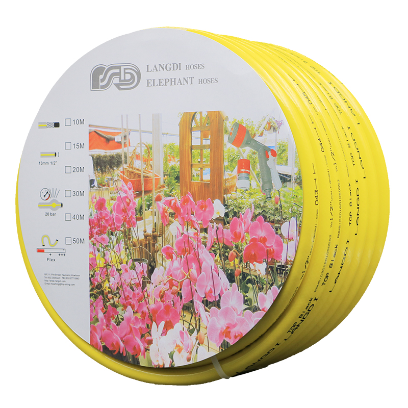 Rondi Gardening Hose Hose Antifreeze Wear Resistance Pressure 4 Points Watering Flower Three-Ply Explosion-proof PVC Household Water Tool