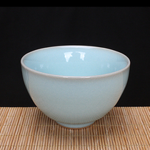 Ru porcelain azure glaze master cup scented cup ceramic cup provincial ceramic master Xie Chaowei Ruzhou origin agate glaze