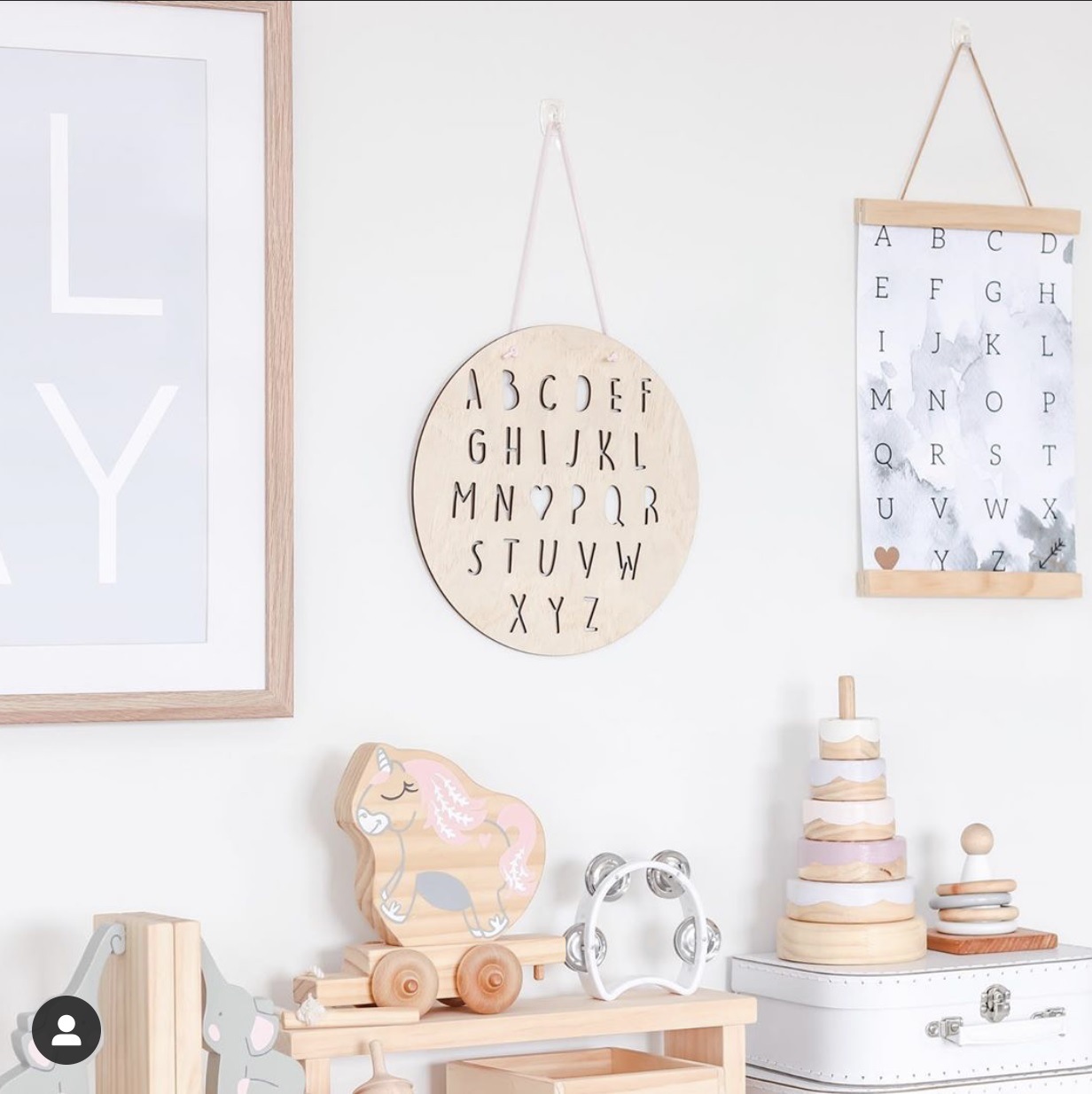 In Nordic Children's Room Decorated with Alphabet Wood Listed Kindergarten Princess Room Decorated Decoration Decoration Walls