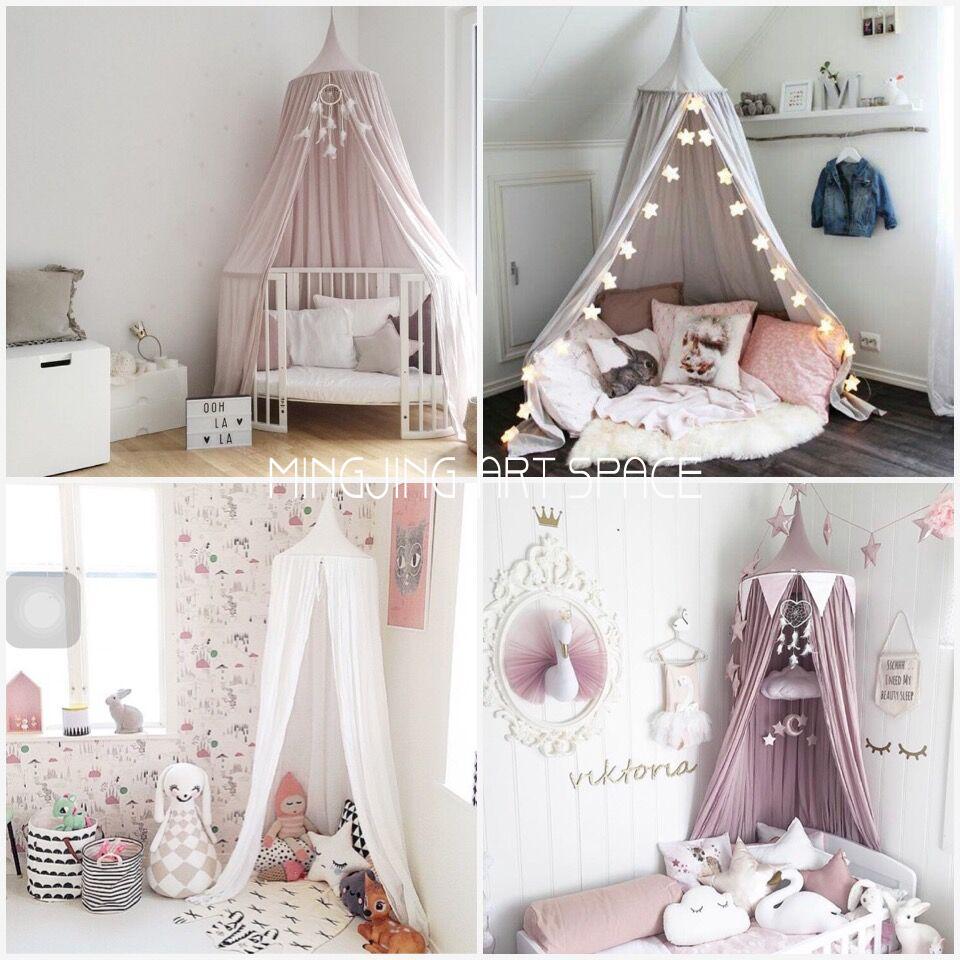 ins Nordic Bed Mantle Teenage Hearts Bed Tent Children's Room Ceiling Tent Game Tent Photography Background Decoration-Taobao