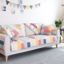 Rain Flower Nordic Art Freshener PURE COTTON SOFA MAT CLOTH ART ALL COVER SOFA COVER BACKREST TOWELS ALL SEASON UNIVERSAL