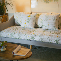 Rain Flower American Countryside Full Cotton Sofa Mat fabric Four Seasons universal minimalist modern combined sofa towels cover full cover