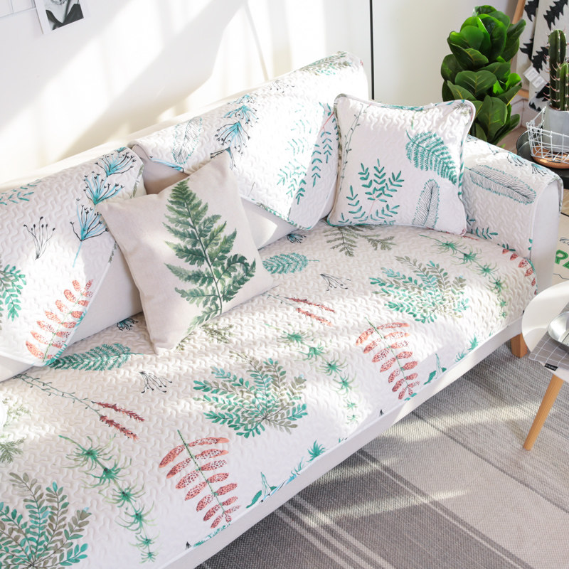 Rain-Dow Sofa Cushion Cloth Art All Cotton Non-slip All Season Universal Sofa Cover Full Cover Sofa Towel Backrest