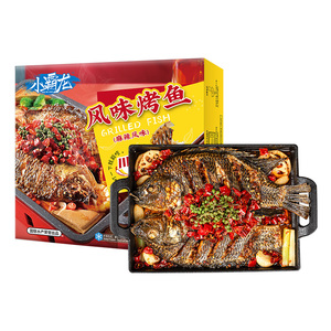 国联小霸龙风味麻辣烤鱼1kg*3盒