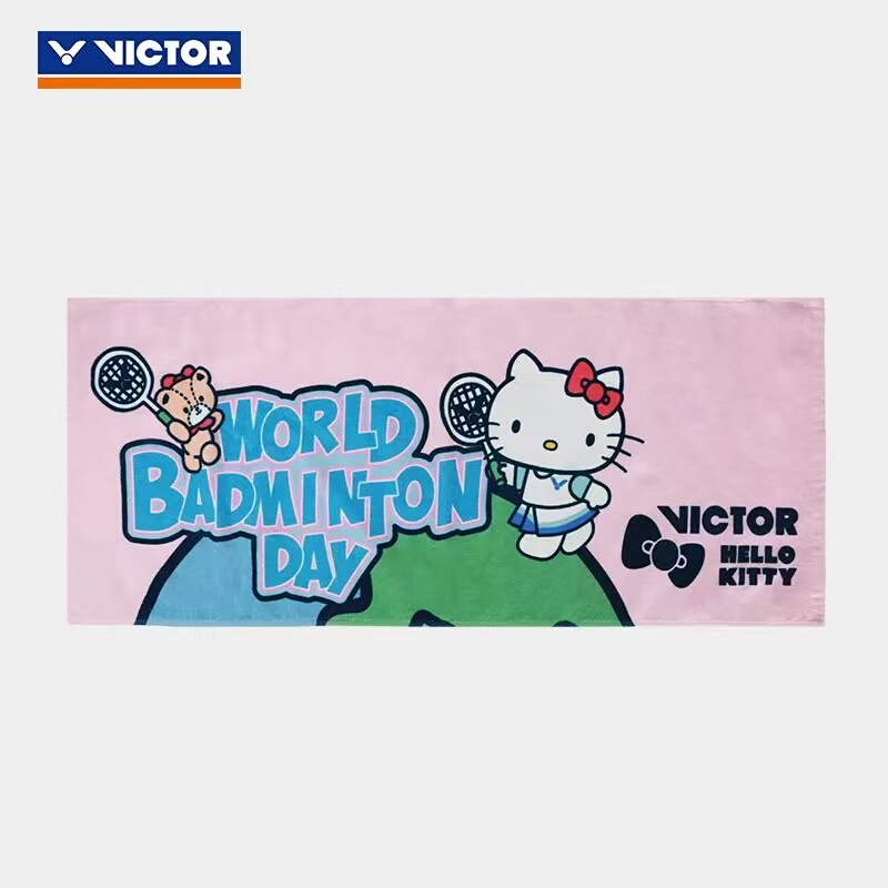 Victor Twkt302 Sports Towel Kt Cat Hello Kitty Collaboration Pure Cotton