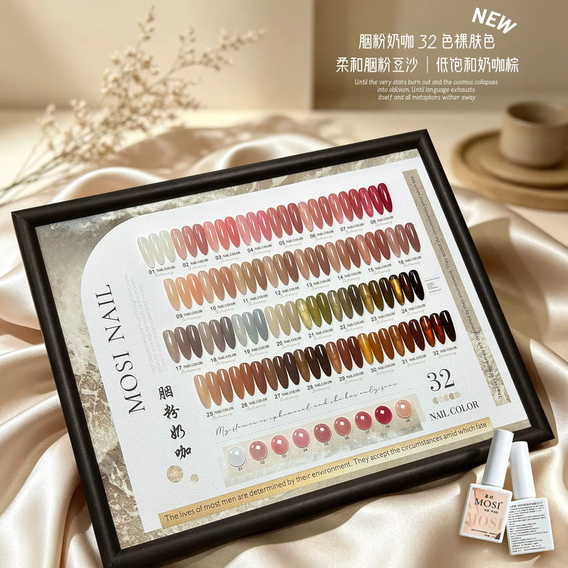 Mosi Transparent Nail Polish Gel Set, Ice Transparent Color, Special Base Color for Nail Salons, New Small Set for Attracting Customers