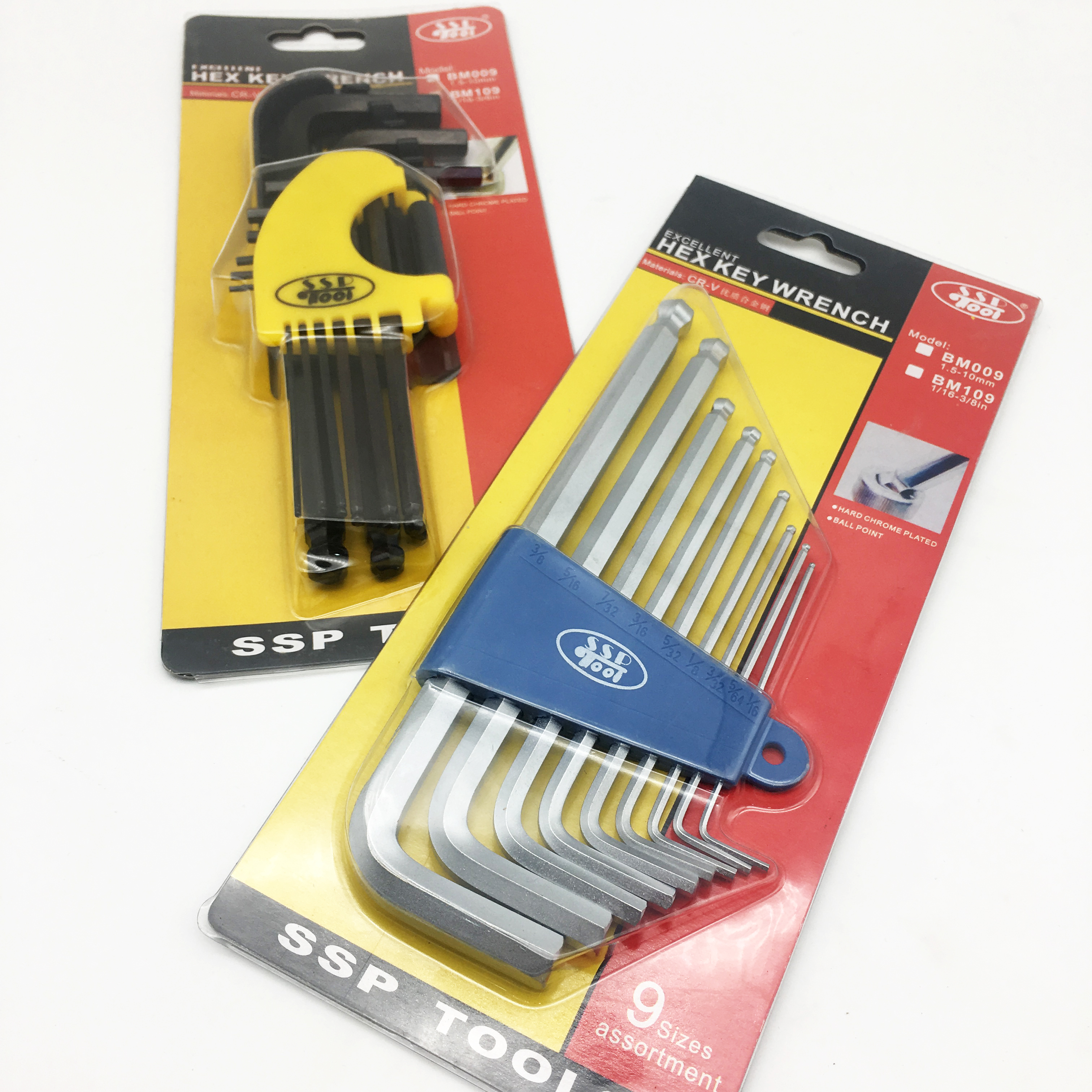 Cờ lê SSP Allen đặt số liệu dài thêm inch bóng đầu lục giác công cụ cờ lê lục giác - Dụng cụ cầm tay