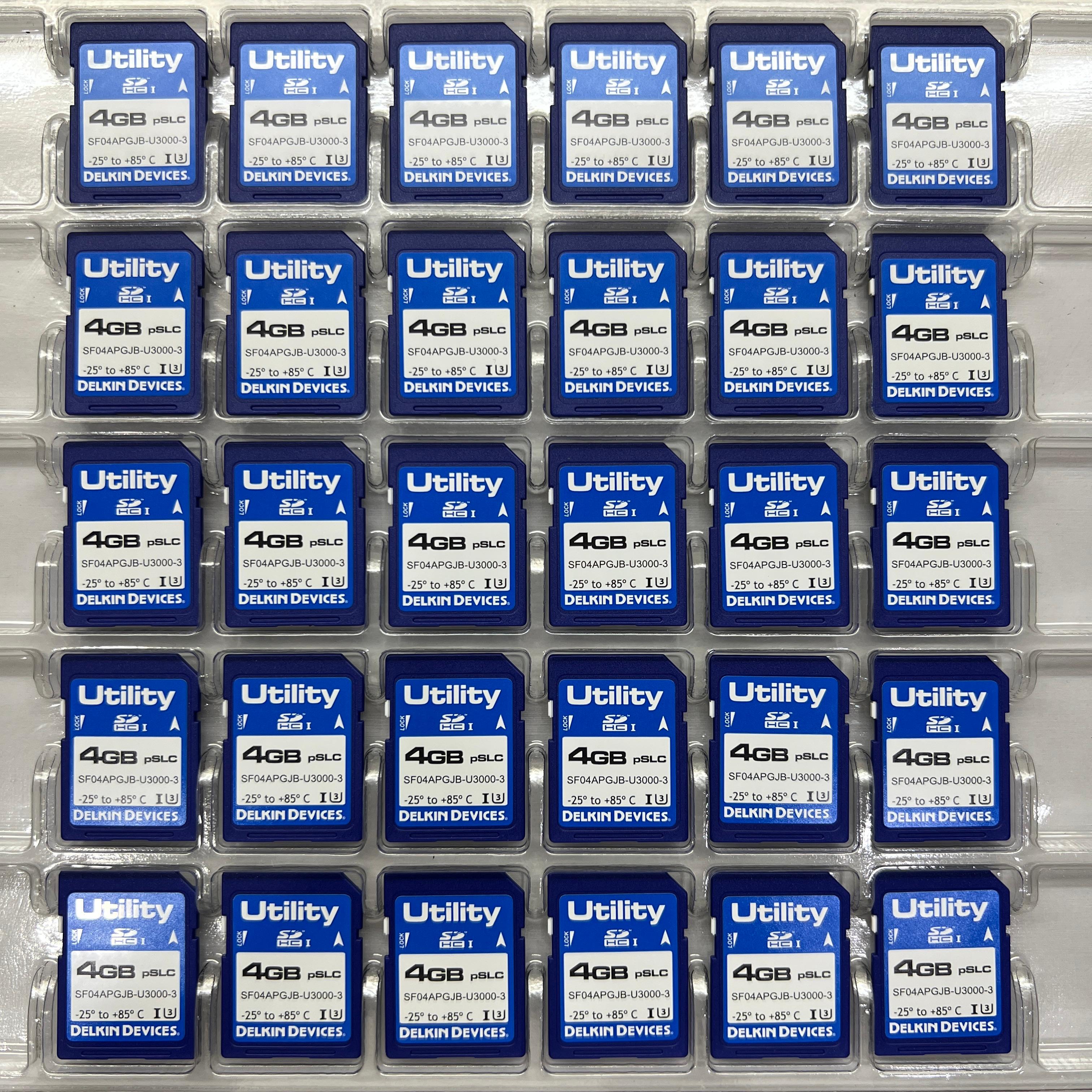 全新DELKIN DEVICES工业级SD 4G工控机床设备高速存储卡CCD相机卡