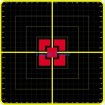 Target House] 10 sheets 10 inches with precision scale Background Grid Sight Shooting Practice Target Paper