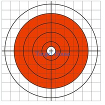 Hard card cardboard target paper 14 * 14 cm multi style shooting practice target 100 pieces of portable practice target paper