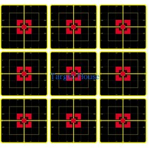 Target House] 3 inches * 9 with precision scale Background Grid Campus Available Shooting Practice Target Paper