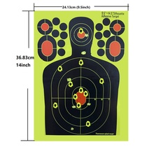 Splash discoloration humanoid target 10 20 20 sheets 30 Shooting training target paper area target paper troops training
