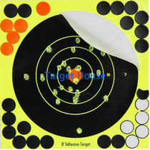 (Target House)20*20 cm Shooting splash target paper Fluorescent target paper discoloration target paper 25 packs