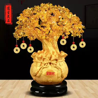 Fa fortune tree ornaments living room home decorations handmade resin crafts cash cow home shop Zhaocai Wangcai