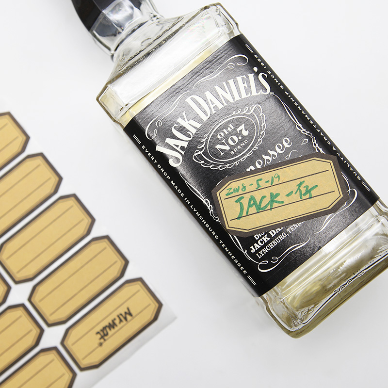 Cowhide Mark Label Sticker Oral Paper Trumpet Hand Writing Self-adhesive Hand Account Label Commodity Price Name Sticker