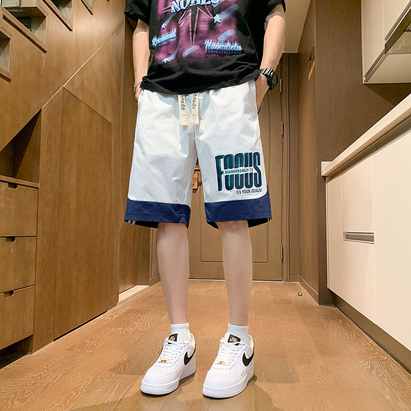 Summer Thin Shorts for Boys, Junior High School Students, Ice Silk Casual Sports Pants for Teenagers and Older Children, Five-Point Pants