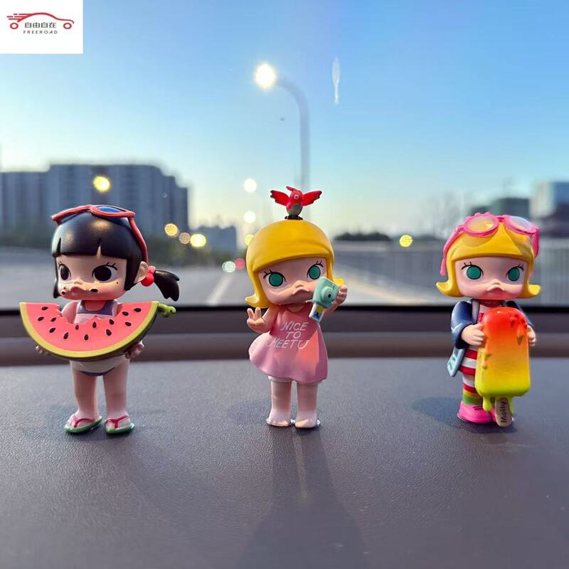 Molly, My Childhood, Bubble Mart Car Decoration, Tesla Dashboard Decoration, Explosion-Proof and Sun-Resistant