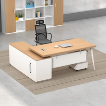 Boss desk office desk and chair combination simple and modern manager desk supervisor desk large desk presidents desk office furniture