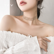 Korean sexy lace neck chain female short choker Net red chcoker collar collar neck strap neckband decorative necklace