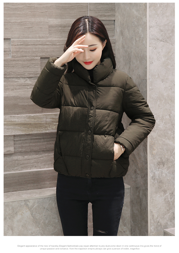Quần áo cotton chống nữ mùa đông 2018 phiên bản mới của Hàn Quốc poncho cotton rộng rãi áo phao burberry nữ
