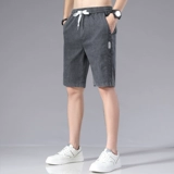 Мужские летние штаны для отдыха, тонкие трендовые шорты, джинсы