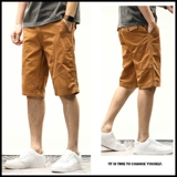 Мужские хлопковые шорты, тонкие дорожные трендовые штаны для отдыха