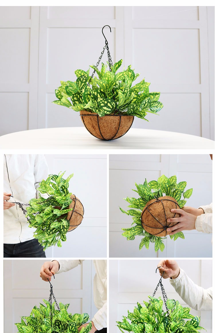 Cây mô phỏng cây nho hoa giả mây giả xanh cây xanh treo tường trang trí trong nhà và ngoài trời treo giỏ treo tường trang trí tường - Hoa nhân tạo / Cây / Trái cây cây giả decor