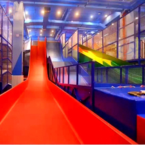  Devil slide Large net celebrity playground slide Children adult trampoline slide Customized 90 degree vertical slide