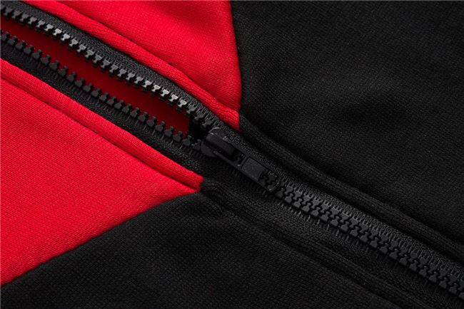 Dames patchwork sport hoodie en short set voor casual_voghion.com