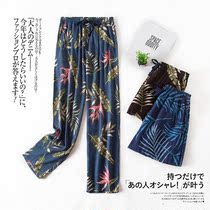 Sleeping Pants Lady Pants Lady Pants Home Pants Full Cotton Spring Autumn Winter Cotton Linen Loose Big Code Thick and Pants Outside Wearing Pants