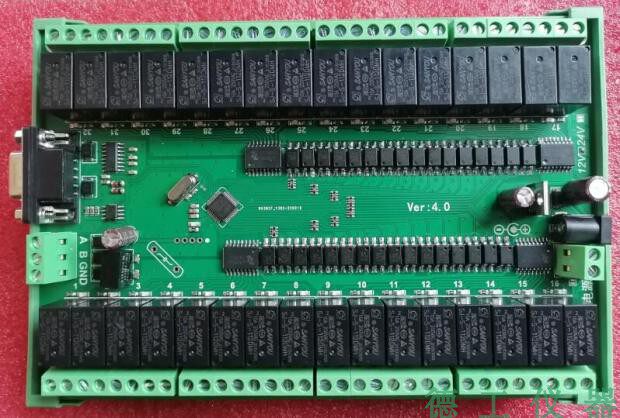 RS232 485 serial port control 32 relay module control switch board IO board customizable Detective