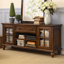 American bedroom TV cabinet high style main sleeper solid wood modern minimalist small family room ground cabinet dresser combination