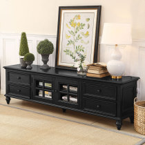 American solid wood TV cabinet tea table combination suit minimalist home living room small family type storage TV cabinet countryside