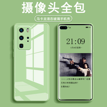Suitable for Huawei p40pro mobile phone shell liquid glass p40 protective sleeve lens full package 40pro mesh red hominin p40p Silicone Shake Sound Super Fire Huawei Tide Male Por Brief