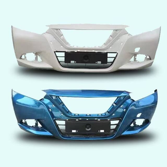 Suitable for Nissan New Bluebird Front Bumper, 16-Model New Bluebird Front and Rear Bumpers, 15-19 Model Front Bumper Paint