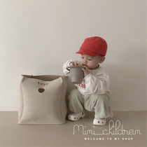 Korea ins simple toy storage basket laundry basket item storage box household bedroom dirty clothes storage bucket