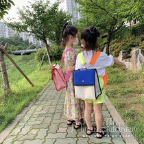 Korea ins childrens cartoon kindergarten schoolbag ultra-light backpack multi-functional large-capacity canvas mommy bag
