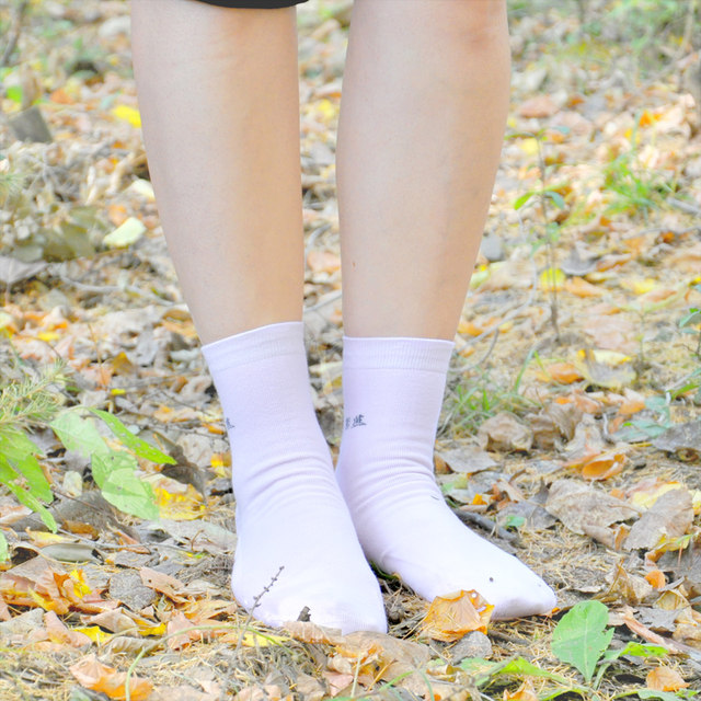 Ziyan Candy Color Anti-Crack Socks Women's Heel Type Summer Thin Cotton Socks Women's Socks Pair-to-Socks Anti-Dry Feet Cracked Middle Tube