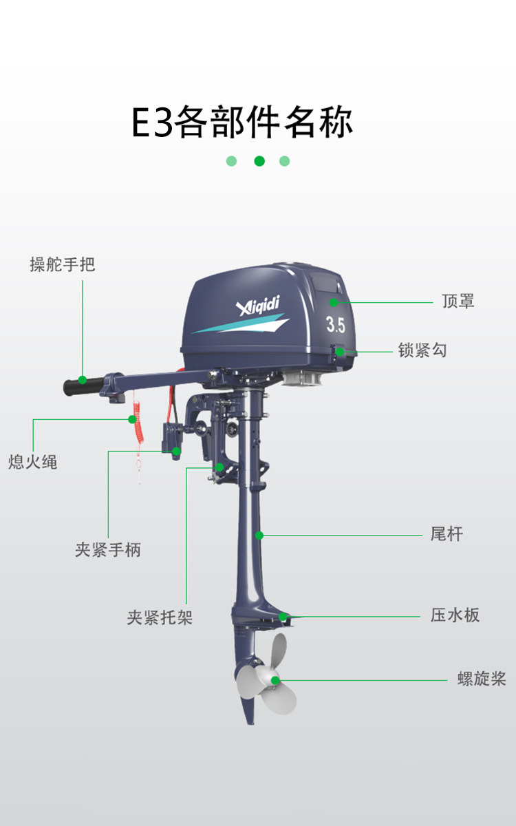 Забортный 安奇迪推进器电动72v48v冲锋舟水冷风冷挂浆机船外机用马达e7/e10 Aiqidi