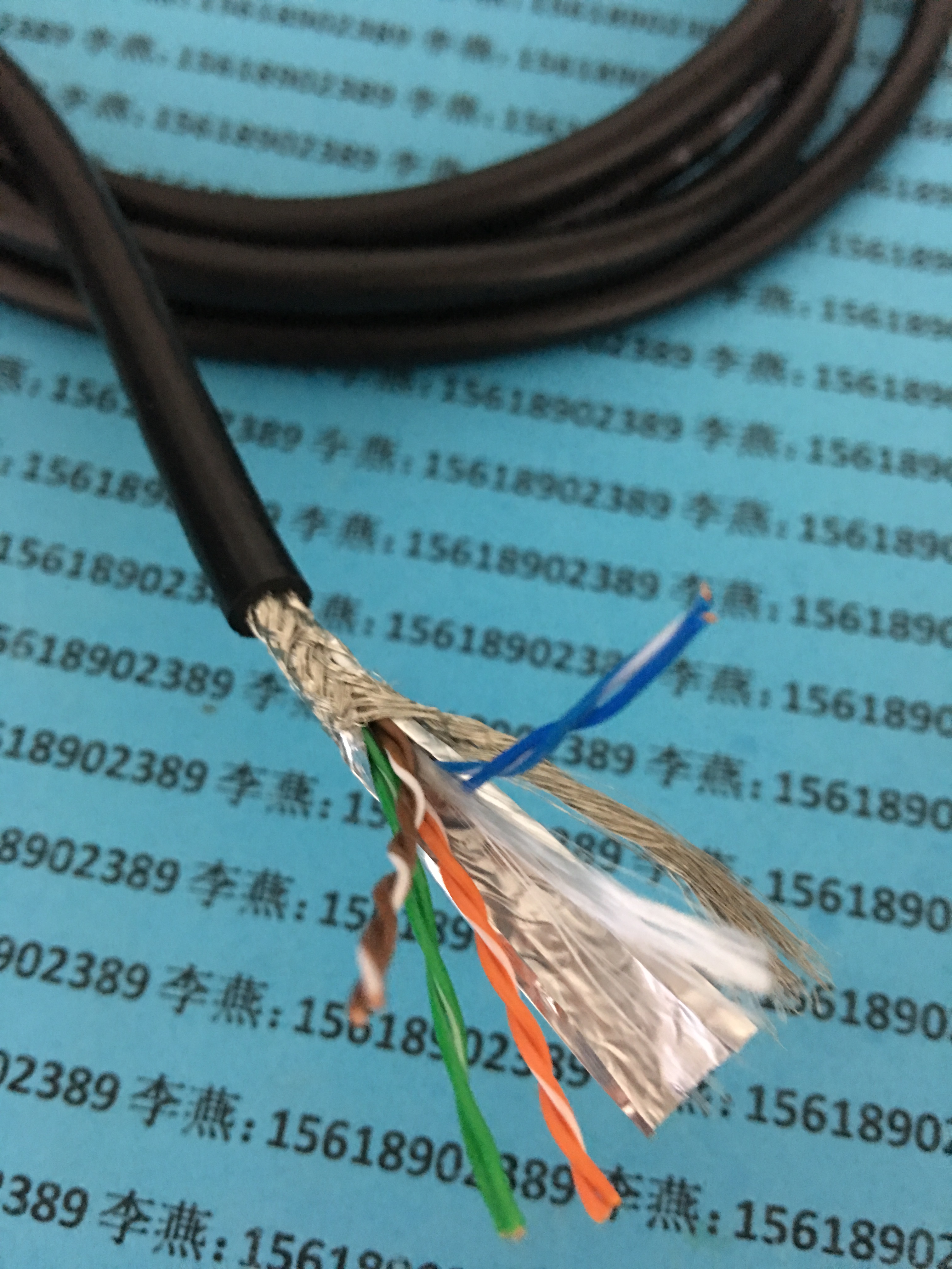 High temperature resistant to high temperature over five category cable twisted screen signal line high temperature - resistant signal chain cable