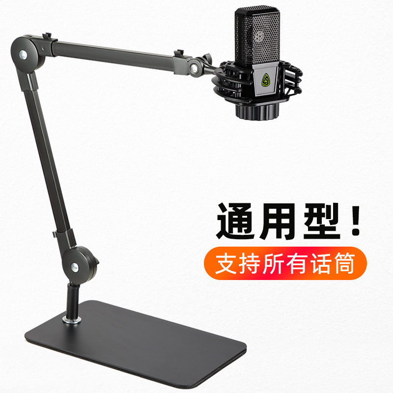 Desktop Microphone Stand Condenser Mic Boom Arm Universal Shock Mount Holder U87/103 Microphone Stand