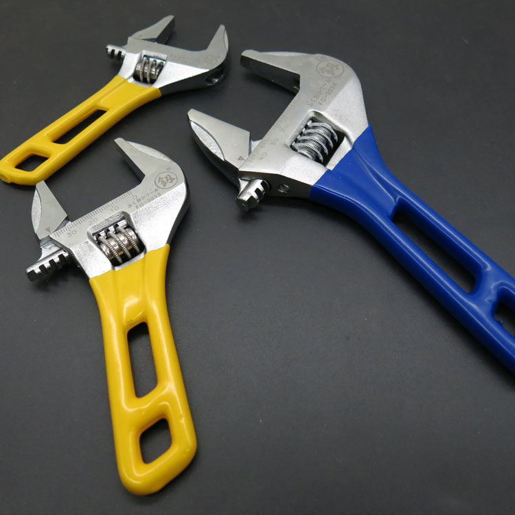 Fukuoka Tool Big Opening Short Shank Live Wrench Bathroom Wrench Sewer Pipe Air Conditioning Wrench-Taobao