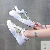 2021 new sports sandals women Summer Daddy sandals pregnant muffins sandals increased hollow student temperament tide